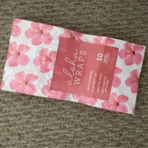 Aloha Wraps Hibiscus Lunch Bags NEW sealed